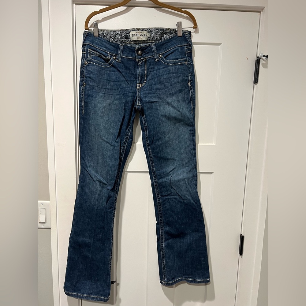 Women’s Ariat R.E.A.L. Mid Rise Boot Cut Jean Spitfire
Size 30R